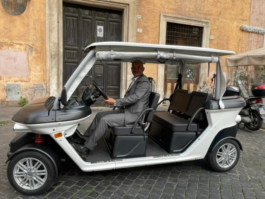 Rome: Private Golf Cart Tour with Artisanal Gelato - St. Peter’s Basilica and the Vatican side of Rome