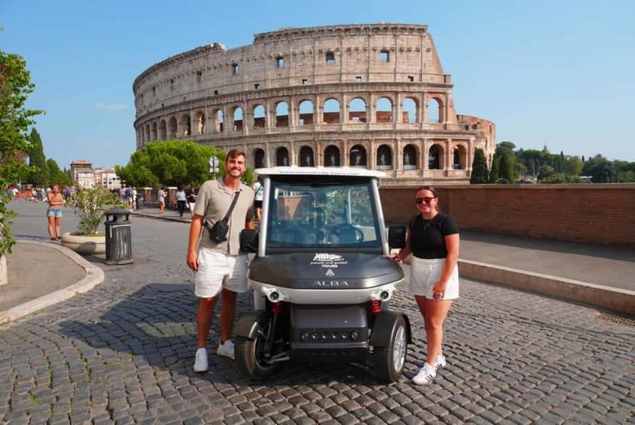 Rome: Private Golf Cart Tour with Artisanal Gelato Tasting - Key points at a glance