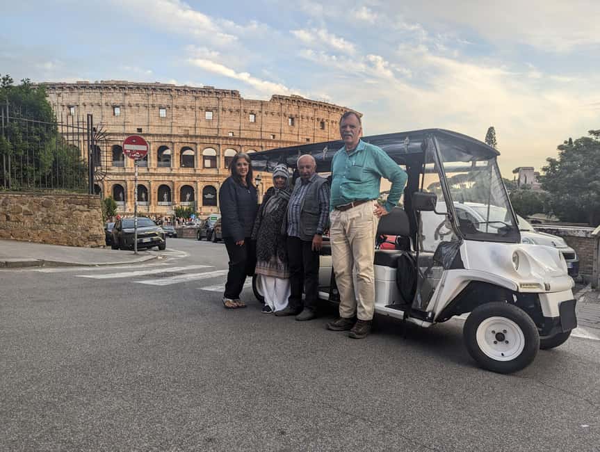 Rome: Private Golf Cart Tour with Hotel Pickup - Key points to know before booking