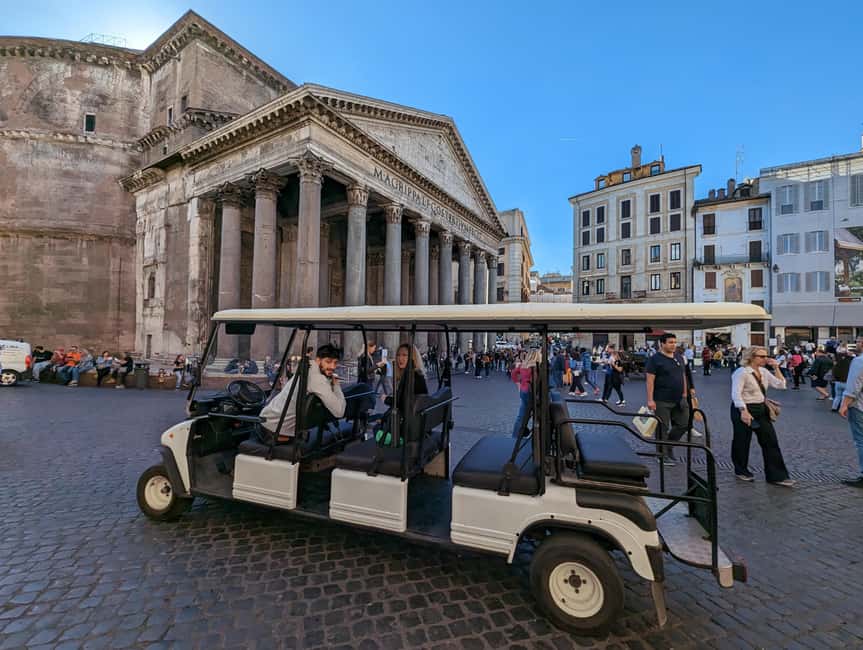 Rome: Private Golf Cart Tour with Hotel Pickup - St. Peter’s Basilica and Castel Sant’Angelo