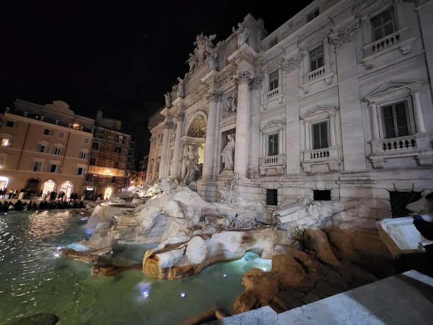 Rome: Private Night Golf Cart Tour - Fontana dellAcqua Paola leads up to Janiculum Hill