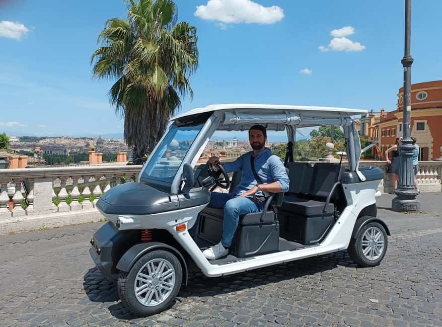 Rome: Private Night Golf Cart Tour - Piazza di Spagna and the Quirinale show Rome’s grander side