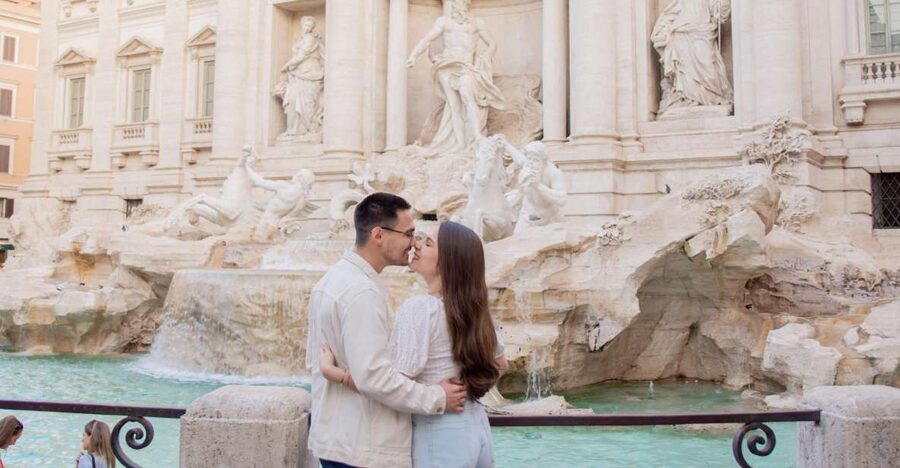 Rome: Private Professional Shooting at Trevi - Meeting Valentina by the Benetton shop