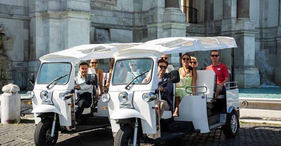 Rome: Private Tuk Tuk Tour with Hotel Pickup and Prosecco - Hotel pickup and the shape of the day