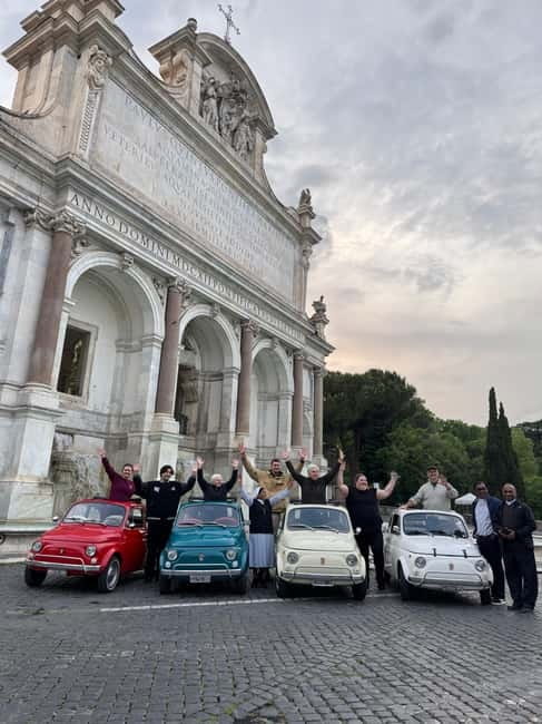 Rome: Retro Fiat 500 car tour with Pro-Photographer - A stylish way to see Rome in two hours