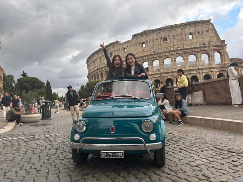 Rome: Retro Fiat 500 car tour with Pro-Photographer - Start near Via Cavour and clarify the ride