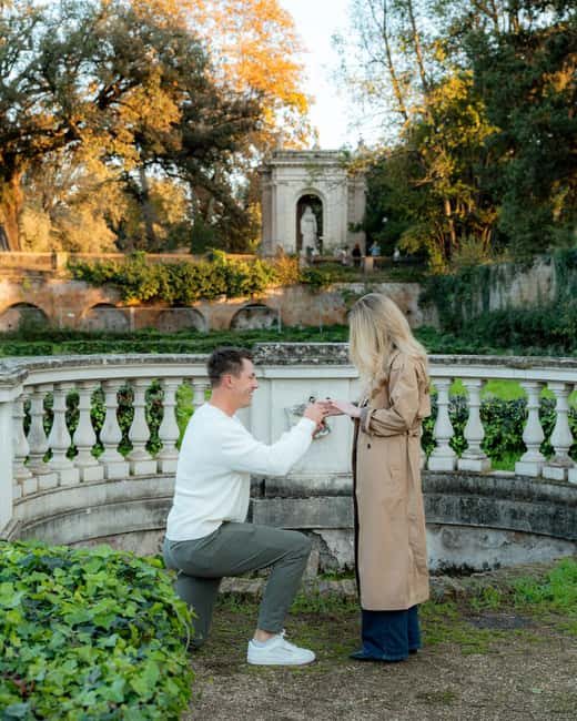 Rome: Romantic Proposal PhotoShoot - Photos, editing, and the optional video
