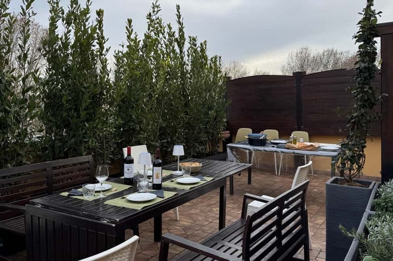 Rome: Rooftop Cooking Class with Wine Tasting near Vatican - Making fresh fettuccine from scratch
