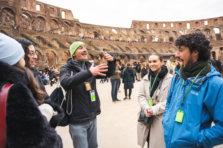 Rome Semi-Private Early Morning Colosseum Express with Arena - Roman Forum and Palatine Hill on your own
