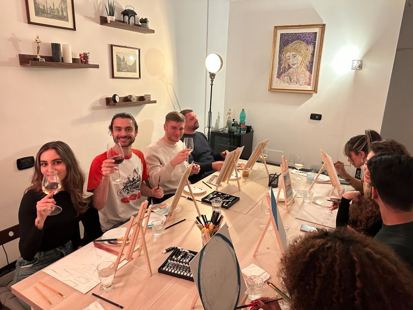 Rome: Small-Group Art Class with Wine - The social side works for solo visitors