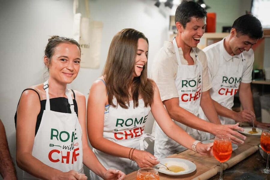Rome: Spritz & Spaghetti Cooking Class - The Hugo Spritz While the Pasta Cooks