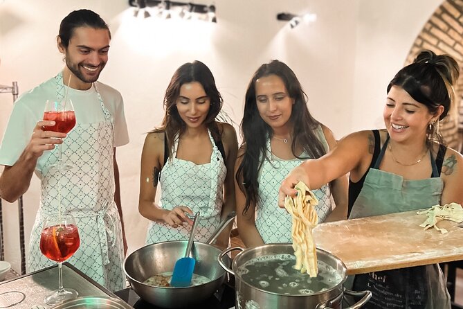 Rome Tipsy Cooking Class: Make Pasta and Mix 3 Spritz Cocktails - Fresh pasta and spritzes in one Rome afternoon