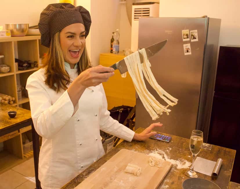Rome: Tiramisu & Pasta Small-Group Cooking Class - Wine, Prosecco, and limoncello