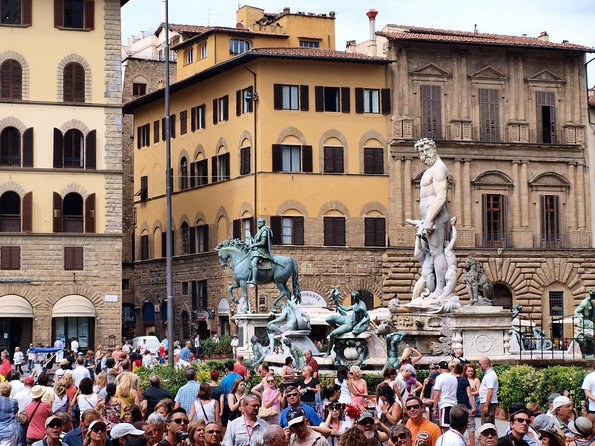 Rome to Florence: High-Speed Train Day Trip with Guided City Tour - Piazza della Signoria, an Open-Air Art Stop