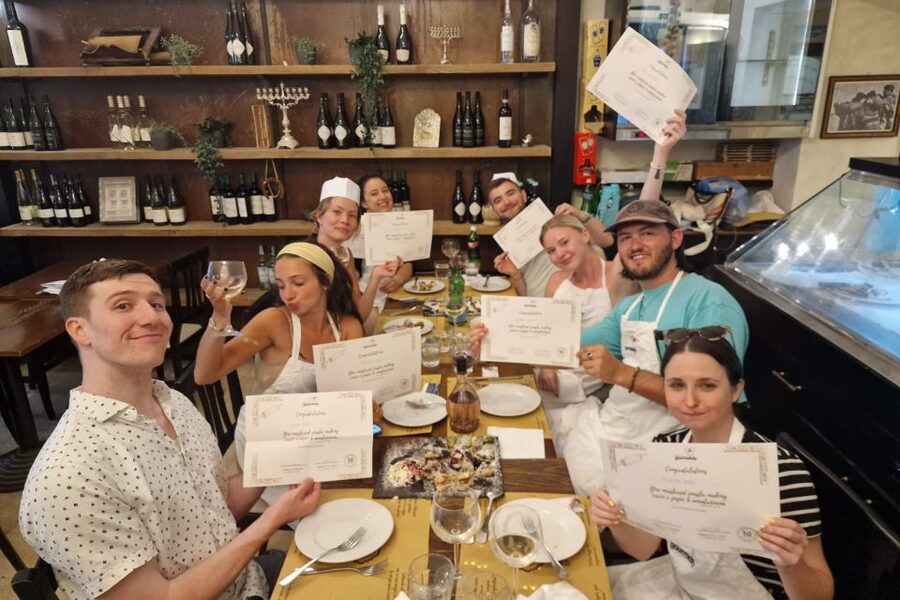 Rome: Traditional Cooking Class in the Jewish Ghetto - Making pasta from flour and dough