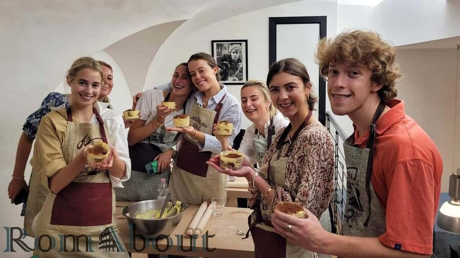 Rome: Traditional Pasta and Tiramisu Cooking Class - Mixing and shaping fresh pasta dough