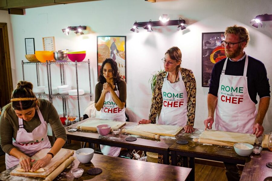 Rome: Traditional Pasta, Spritz & Tiramisu Cooking Class - What the three-hour schedule feels like