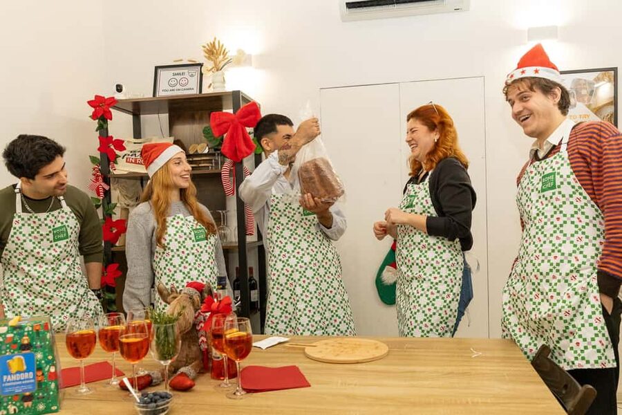Rome: Traditional Pasta with Cocktails Cooking Class - Fresh pasta at the worktable