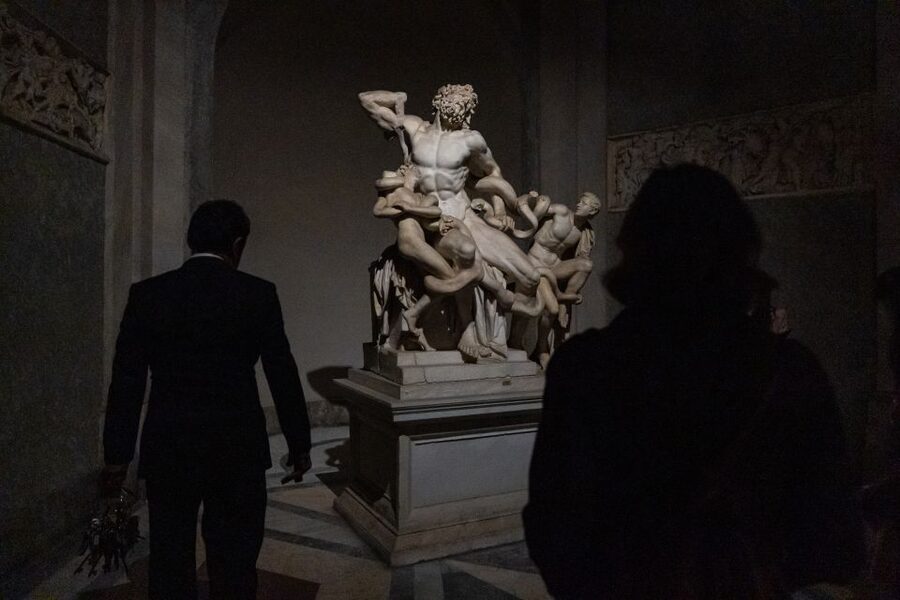 Rome: Turning the Lights on at the Vatican Museums - The Sistine Chapel in rare quiet