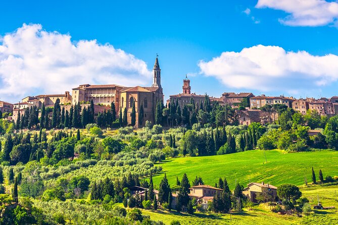 Rome: Tuscany & Montepulciano Day Trip with Lunch & Wine Tasting - San Biagio Church and a classic Tuscan view