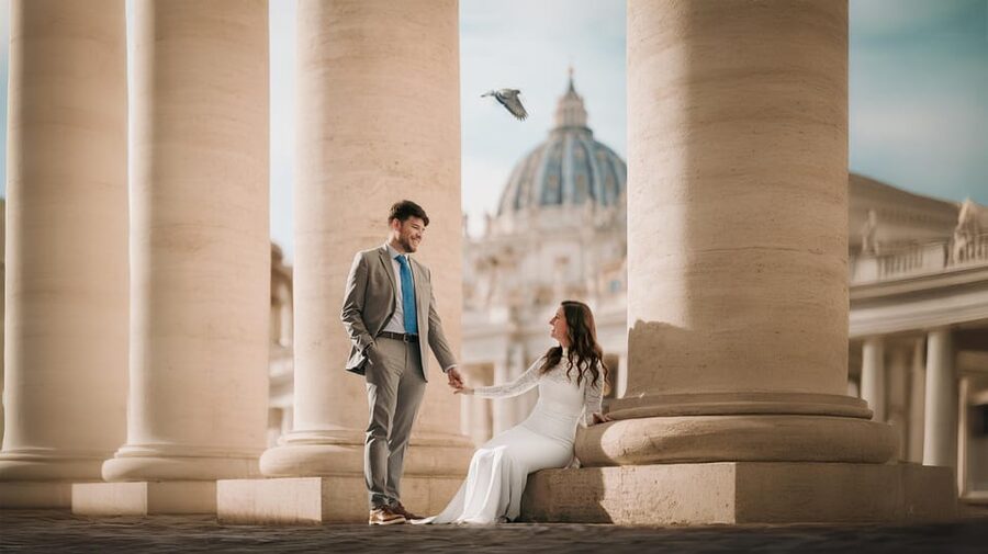 Rome: Vatican, St Peter’s Sq & Castel Sant’Angelo PhotoShoot - Editing and delivery are part of the value