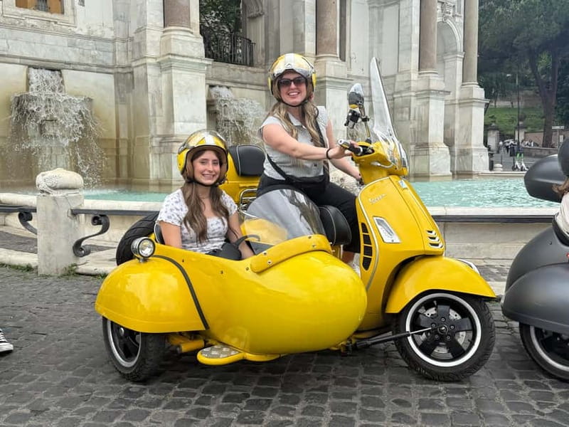 Rome: Vespa Sidecar Tour with Hotel Transfers & Gelato - Pickup Makes the Three Hours Count