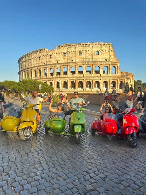 Rome: Vespa Sidecar Tour with Hotel Transfers & Gelato - The Pantheon, Gelato, and Central Rome