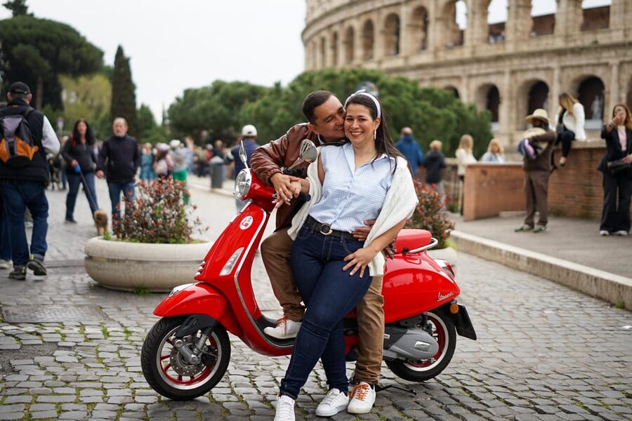 Rome Vespa Tour with Professional Photoshoot - What you receive for the price