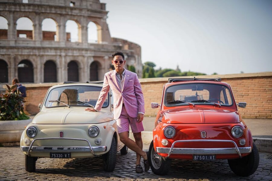 Rome: Vintage Car Tour with Professional Photographer - The second photo location adds variety