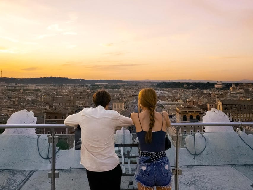 Rome: Vittoriano with Rooftop & Palazzo Venezia Hosted Entry - The elevator ride and panoramic terrace