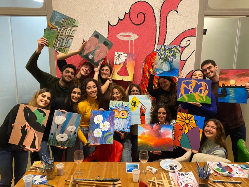 Rome: Wine and Paint Experience in Piazza Navona - Painting beside Piazza Navona, not taking another history lecture