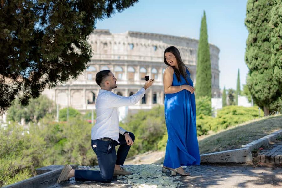 Secret Proposal Photoshoot in Rome + Reel - Why this works for a Rome proposal