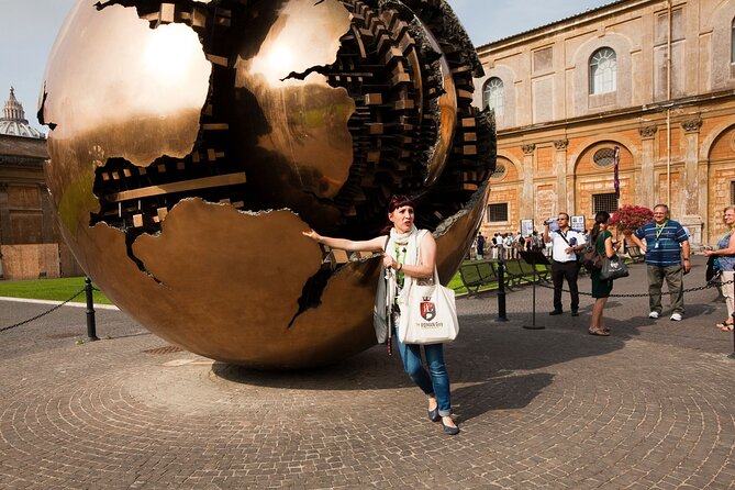 Skip-The-Line Vatican Museums, Sistine Chapel & Basilica Tour - The Pinecone Courtyard and Sphere within a Sphere