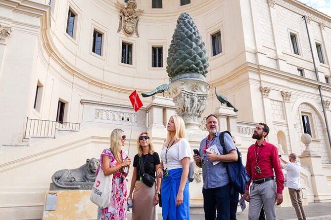 Small Group Vatican Museums Tour & Sistine Chapel - Max 10 people - The Pinecone Courtyard and Sphere within a Sphere