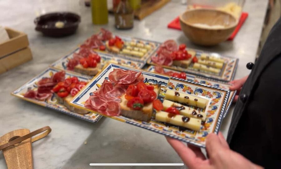 Super Fun Pasta and Gelato Cooking Class by the Vatican - Making pasta near the Vatican