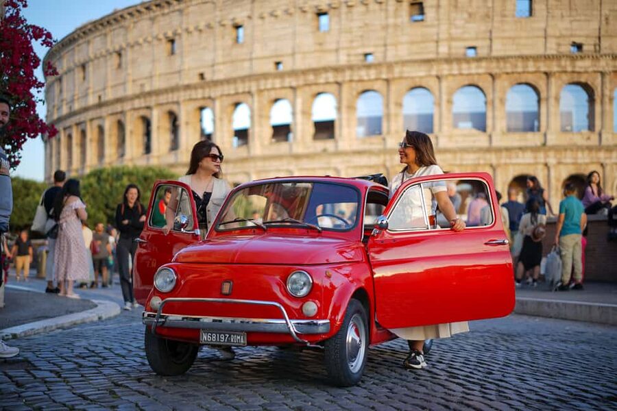 Timeless Rome: A Journey in a Vintage Fiat 500 - Giardino degli Aranci and the Aventine view