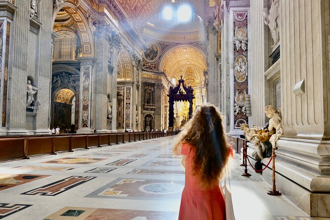 Tour of St Peter's Basilica with Dome Climb and Grottoes - Inside St. Peter’s Basilica, from Pietà to baldachin