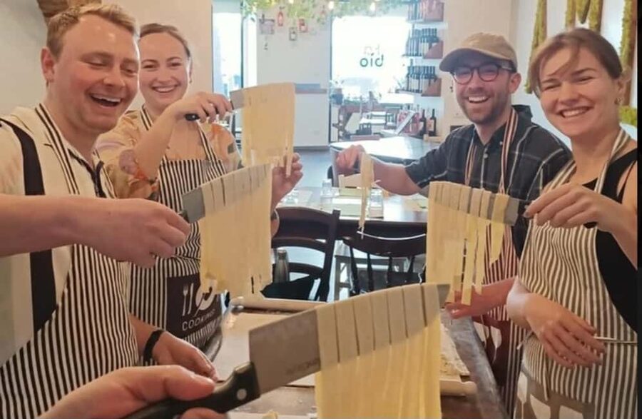 Vatican Pasta Class with 5 Wines Tasting in a cozy Rooftop - Five wines, not just a token tasting