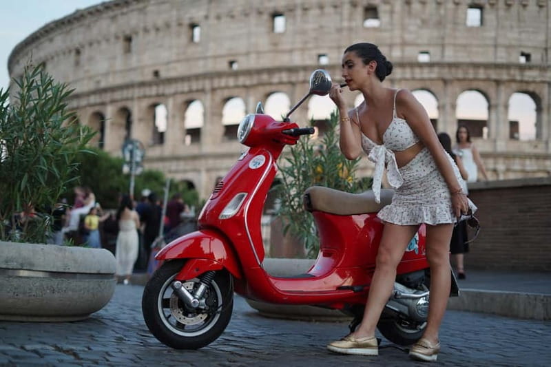 Vespa city tour in Rome with two different routes - Janiculum Hill and the view toward St. Peter’s